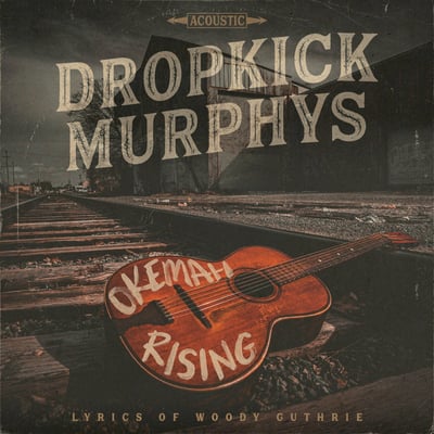 Dropkick Murphys - Okemah Rising (Dummy Luck Music, DLM-003) · LP + 7" · White/Grey Swirl · Limited Edition