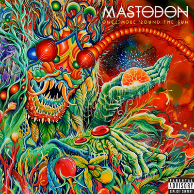 Mastodon - Once More 'Round The Sun (Reprise Records, 543021-1) · 2xLP · Green/White Marbled · Limited Edition, Repress