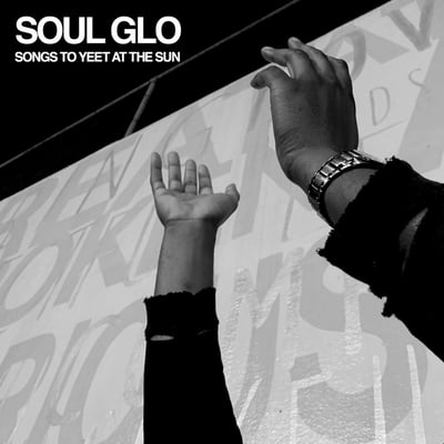 Soul Glo - Songs To Yeet At The Sun (Secret Voice, SV17) · 12" · Baby Pink w/ Neon Orange Print · Repress