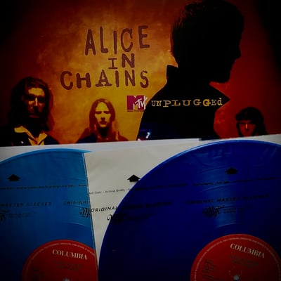 Alice In Chains - MTV Unplugged (Columbia, 484300 1) · 2xLP · Blue Marbled, Turquoise Marbled · NM/NM