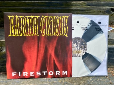 Earth Crisis - Firestorm (Holy Mountain Printing, HMP004) · 12" · White with Black X · NM/NM · Etched, Reissue