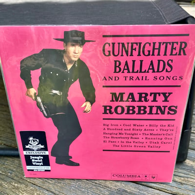Marty Robbins - Gunfighter Ballads And Trail Songs (Real Gone Music, RGM-1389) · LP · Jungle Swirl · NM/NM · Limited Edition, Reissue, Remastered