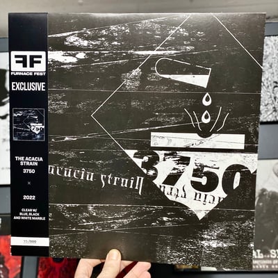 The Acacia Strain - 3750 (Prosthetic Records, none) · LP · Clear w/ Blue, Black, and White Marble · NM/NM · Limited Edition, Repress