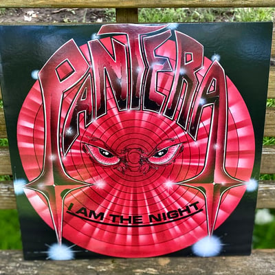 Pantera - I Am The Night (Metal Magic Records, MMR 1985) · LP · Red/Black Marbled · NM/NM