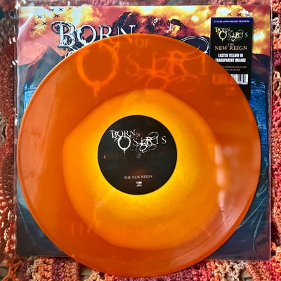 Born Of Osiris - The New Reign (Sumerian Records, SUM1840) · LP · Easter Yellow Inside Orange · NM/NM · Limited Edition, Repress