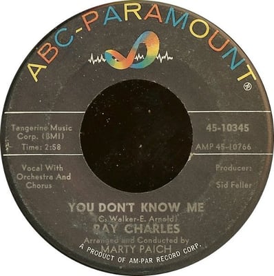 Ray Charles - You Don't Know Me / Careless Love (ABC-Paramount, 45-10345) · 7"