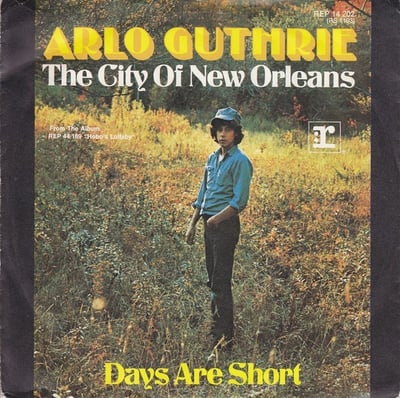 Arlo Guthrie - City Of New Orleans (American Pie, 9001) · 7" · Reissue