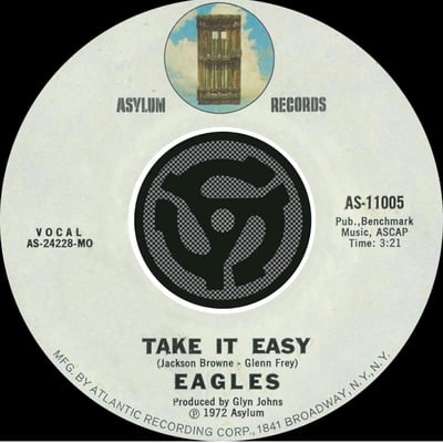Eagles - Take It Easy (Asylum Records, AS-11005) · 7" · SP - Specialty Pressing