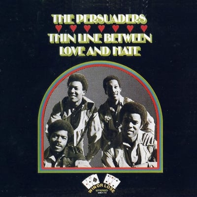 The Persuaders - Thin Line Between Love & Hate / Thigh Spy (ATCO Records, 6822) · 7" · LY - Shelley Pressing