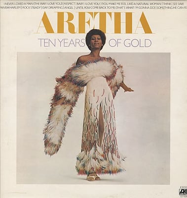 Aretha Franklin - Ten Years Of Gold (Atlantic, SD 18204) · LP · PR