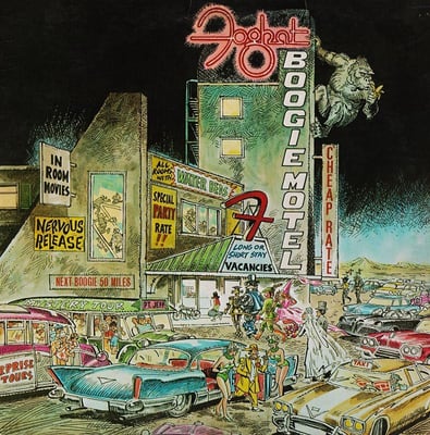 Foghat - Boogie Motel (Bearsville, BHS 6990) · LP · Specialty Pressing