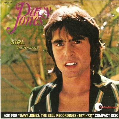 Davy Jones - Rainy Jane (Bell Records, 45,111) · 7" · Promo