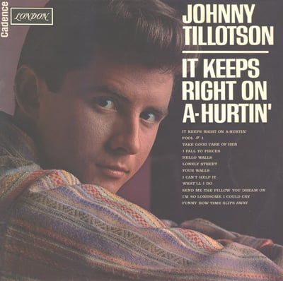 Johnny Tillotson - It Keeps Right On A-Hurtin' (Cadence, 1418) · 7" · Indianapolis Pressing