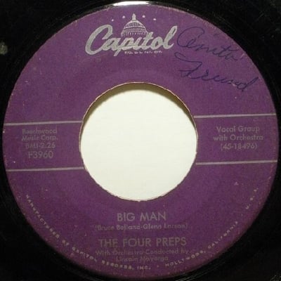 The Four Preps - Big Man (Capitol Records, F3960) · 7"