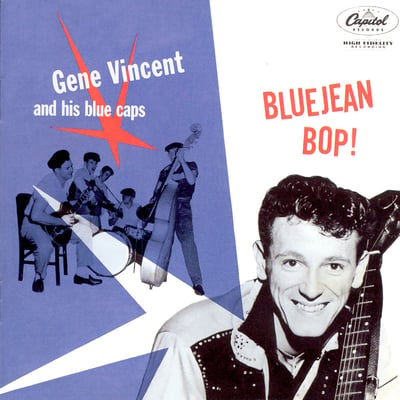 Gene Vincent & His Blue Caps - The Bop That Just Won't Stop (1956) (Capitol Records, ST-11287) · LP