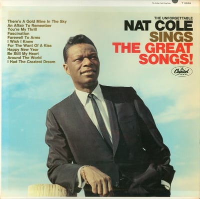 Nat King Cole - The Unforgettable Nat Cole Sings The Great Songs! (Capitol Records, ST 2558) · LP · Los Angeles Pressing · Reissue