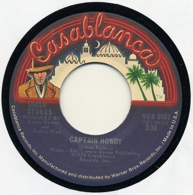 Simon Stokes - Captain Howdy (Casablanca, NES 0102) · 7"