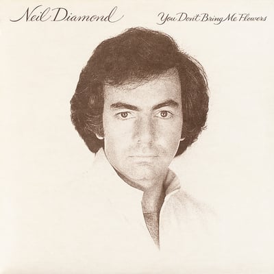 Barbra Streisand & Neil Diamond / Neil Diamond - You Don't Bring Me Flowers / Forever In Blue Jeans (Columbia, 13-33382) · 7" · Reissue