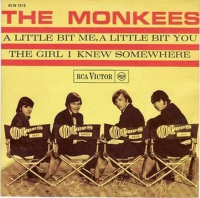 The Monkees - A Little Bit Me, A Little Bit You (Colgems, 66-1004) · 7" · Rockaway pressing