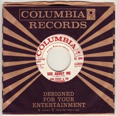 Don Covay & The Goodtimers - Hand Jive Workout / See About Me (Columbia, 4-42058) · 7"