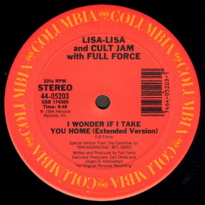 Lisa Lisa & Cult Jam With Full Force - I Wonder If I Take You Home (Columbia, 44-05203) · 12"