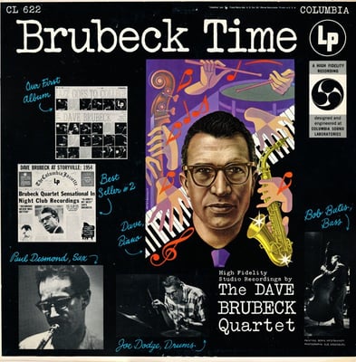The Dave Brubeck Quartet - Brubeck Time (Columbia, CL 622) · LP · Repress