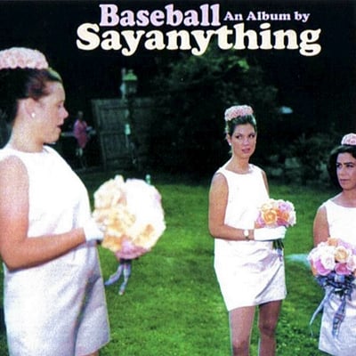 Say Anything - Baseball (Dine Alone Records, DAV305) · 2xLP · Bone & Pink Galaxy · Limited Edition, Repress