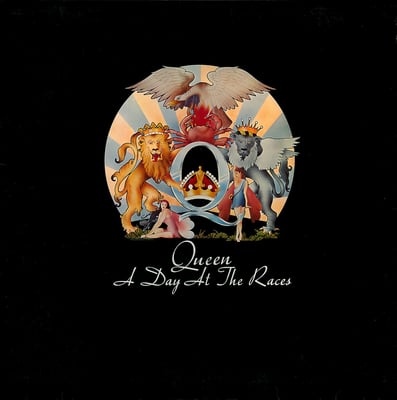 Queen - A Day At The Races (Elektra, 6E-101) · LP · CSM - Santa Maria Pressing, Gatefold