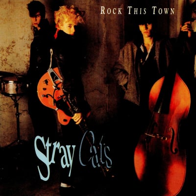 Stray Cats - Rock This Town (EMI America, B-8132) · 7"
