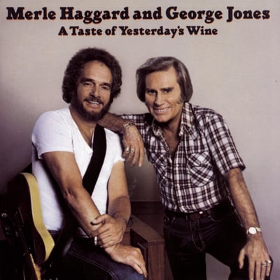 Merle Haggard And George Jones - A Taste Of Yesterday's Wine (Epic, FE 38203) · LP · Carrollton Pressing