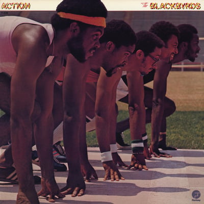 The Blackbyrds - Action (Fantasy, F-9535) · LP · Gatefold, Pitman Pressing