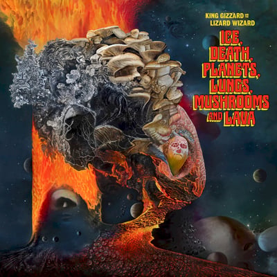 King Gizzard And The Lizard Wizard - Ice, Death, Planets, Lungs, Mushrooms And Lava (KGLW, KGLW-032-2LP) · 2xLP · Recycled Black Wax