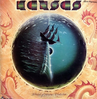 Kansas - Point Of Know Return (Kirshner, JZ 34929) · LP · Terre Haute Pressing