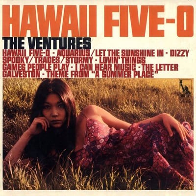 The Ventures - Hawaii Five-O (Liberty, 56068) · 7" · Shelley Products Pressing