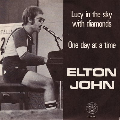 Elton John - Lucy In The Sky With Diamonds (MCA Records, MCA-40344) · 7" · Gloversville Pressing