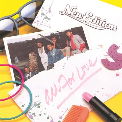 New Edition - All For Love (MCA Records, MCA-5679) · LP · Rainbo Pressing