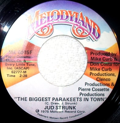 Jud Strunk - The Biggest Parakeets In Town (Melodyland, ME 6015F) · 7"