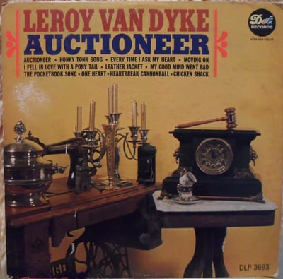Leroy Van Dyke - Auctioneer / Walk On By (Mercury, C-30105) · 7"