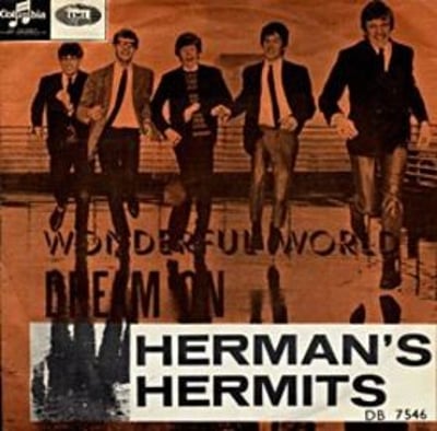 Herman's Hermits - Wonderful World / Traveling Light (MGM Records, K13354) · 7" · Southern Plastics Pressing