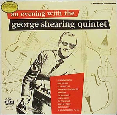 The George Shearing Quintet - An Evening With The George Shearing Quintet (MGM Records, X252) · 2x7"