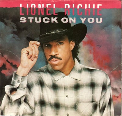 Lionel Richie - Stuck On You / Round And Round (Motown, 1746 MF) · 7"