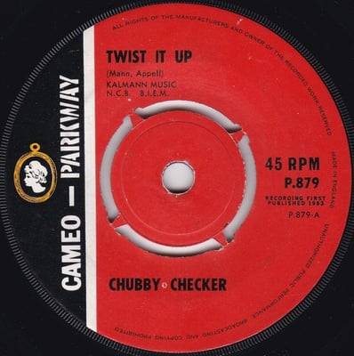 Chubby Checker - Twist It Up / Surf Party (Parkway, P-879) · 7" · ARP