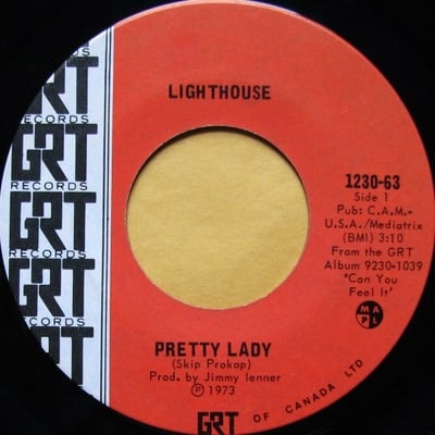 Lighthouse - Pretty Lady / Bright Side (Polydor, PD 14198) · 7" · Presswell Pressing