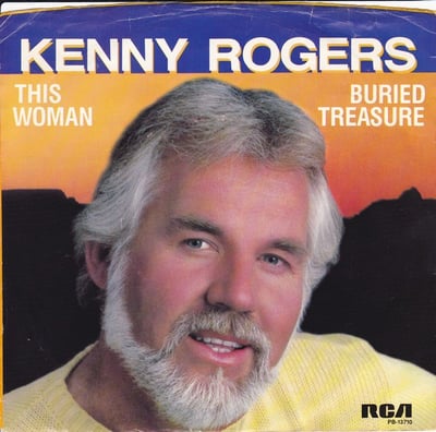 Kenny Rogers - This Woman / Buried Treasure (RCA, PB-13710) · 7" · Shelley Pressing