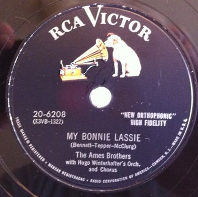 The Ames Brothers - My Bonnie Lassie (RCA Victor, 47-6208) · 7"