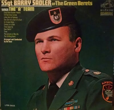 Barry Sadler - The "A" Team / An Empty Glass (RCA Victor, 47-8804) · 7"