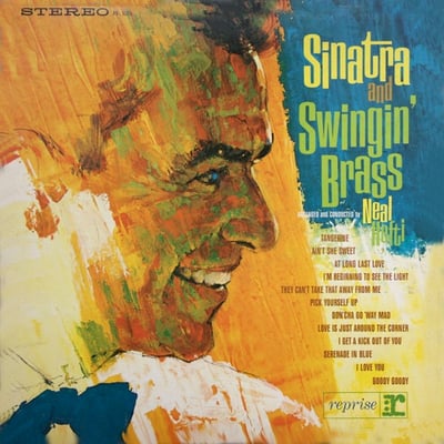 Frank Sinatra - Sinatra And Swingin' Brass (Reprise Records, FS 1005) · LP · Repress