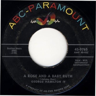 George Hamilton IV - A Rose And A Baby Ruth (Roulette, GG-143) · 7" · Reissue