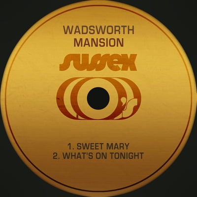 Wadsworth Mansion - Sweet Mary / What's On Tonight (Sussex, SUX 209) · 7"