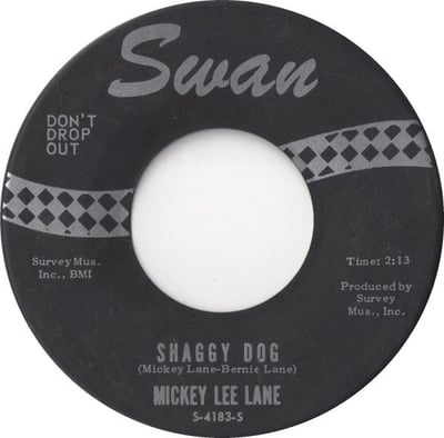 Mickey Lee Lane - Shaggy Dog / Oo-Oo (Swan, S-4183) · 7"